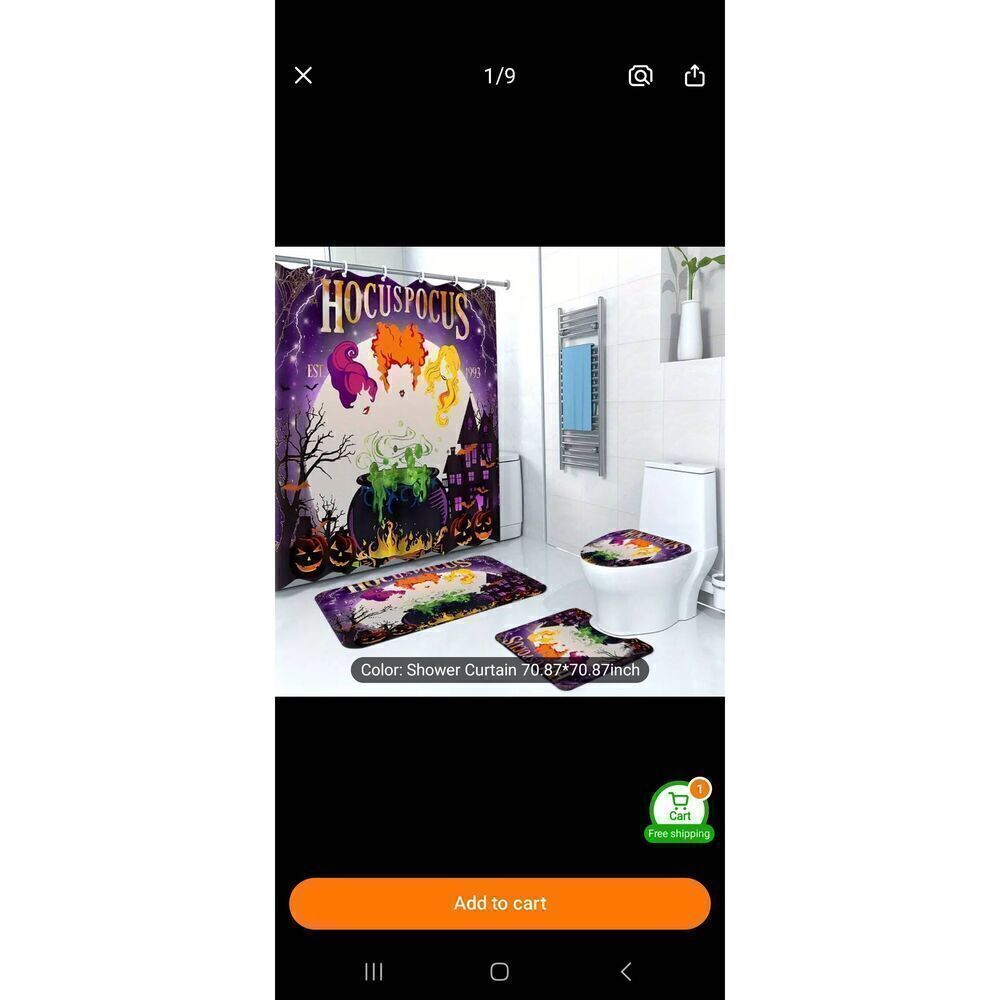Hocus pocus bathroom set